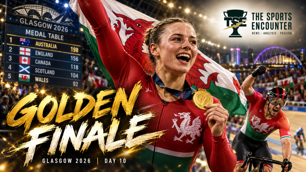 Emma Finucane celebrates a historic fourth gold as Australia top the Glasgow 2026 Commonwealth Games final medal table.