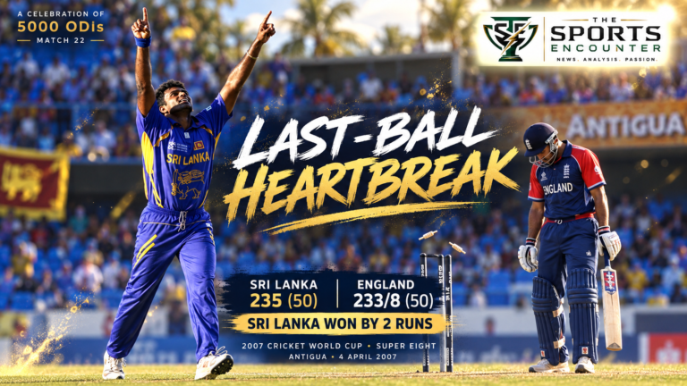 A Celebration of 5000 ODIs Match 22: Fernando’s Final Ball Breaks England’s Remarkable Recovery