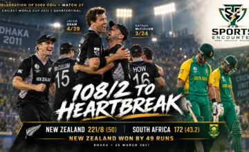 A Celebration of 5000 ODIs Match 27: New Zealand Turn South Africa’s Comfortable Chase Into World Cup Heartbreak