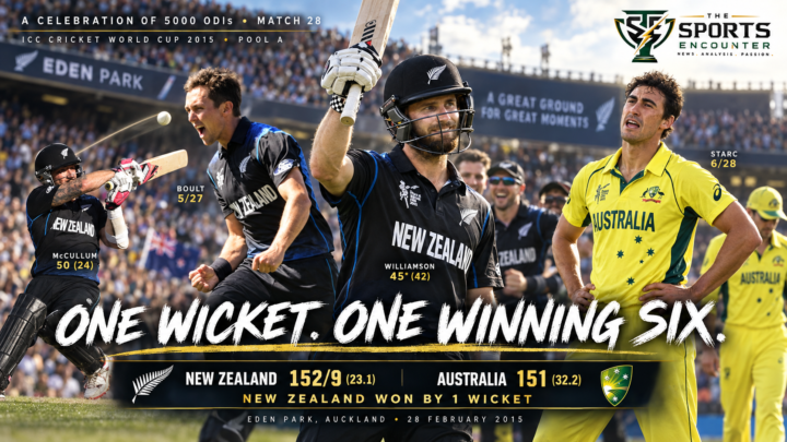 A Celebration of 5000 ODIs Match 28: Williamson’s Six Saves New Zealand From Starc’s Stunning Fightback