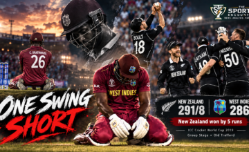 A Celebration of 5000 ODIs Match 32: Brathwaite Falls One Swing Short as New Zealand Escape by Five Runs