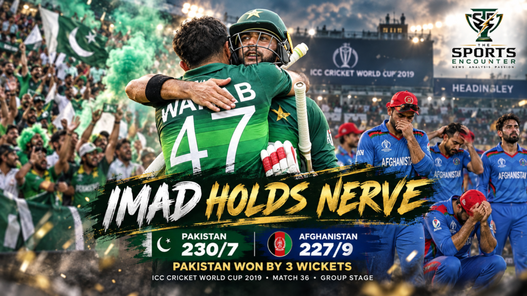 A Celebration of 5000 ODIs Match 33: Imad Wasim Drags Pakistan From 156/6 to a Two-Ball Escape Against Afghanistan