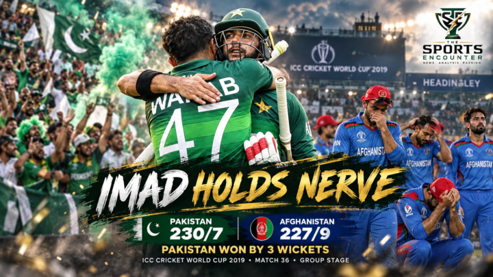 A Celebration of 5000 ODIs Match 33: Imad Wasim Drags Pakistan From 156/6 to a Two-Ball Escape Against Afghanistan