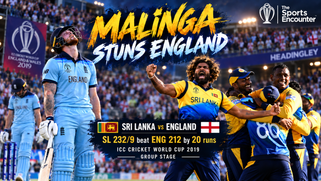 A Celebration of 5000 ODIs Match 36: Malinga Turns 232 Into a Trap as England’s World Cup Certainty Suddenly Cracks
