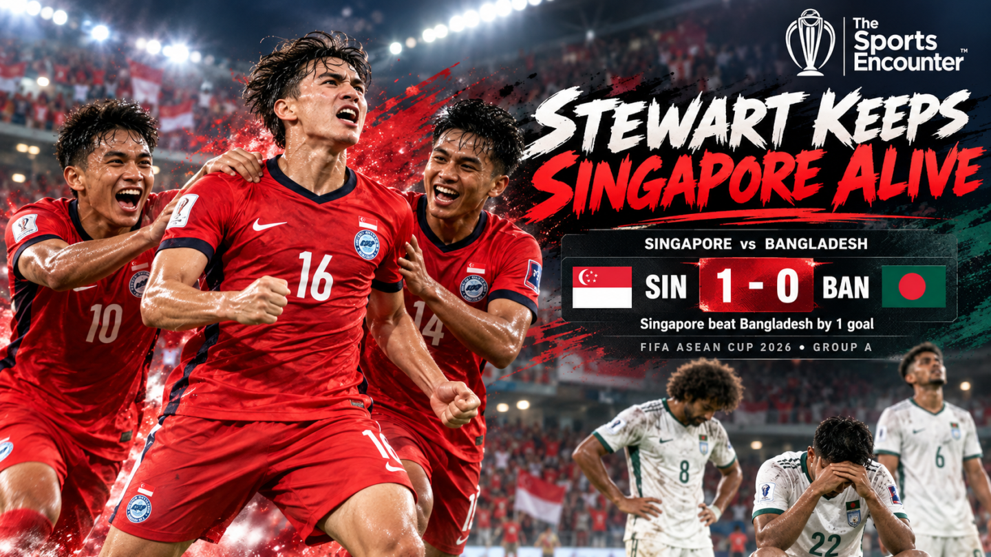Harhys Stewart Keeps Singapore Alive as Bangladesh’s 1-0 Defeat Ends Their FIFA ASEAN Cup Final Hopes