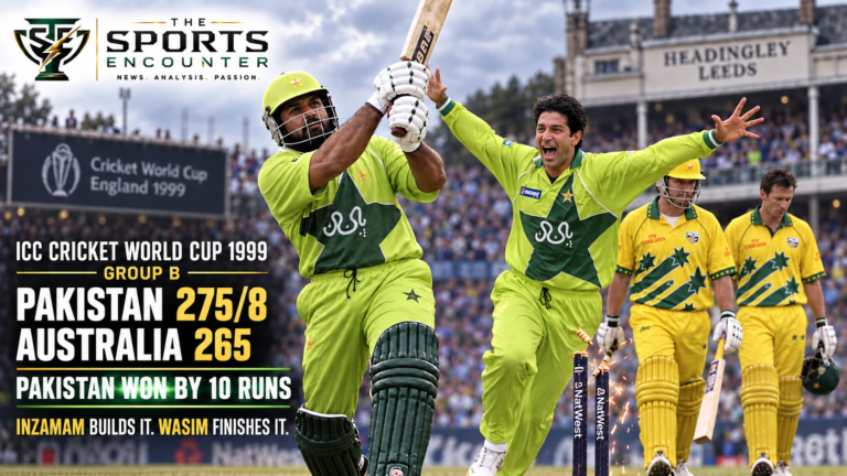 A Celebration of 5000 ODIs Match 17: Inzamam and Wasim Deny Australia in a Headingley Thriller