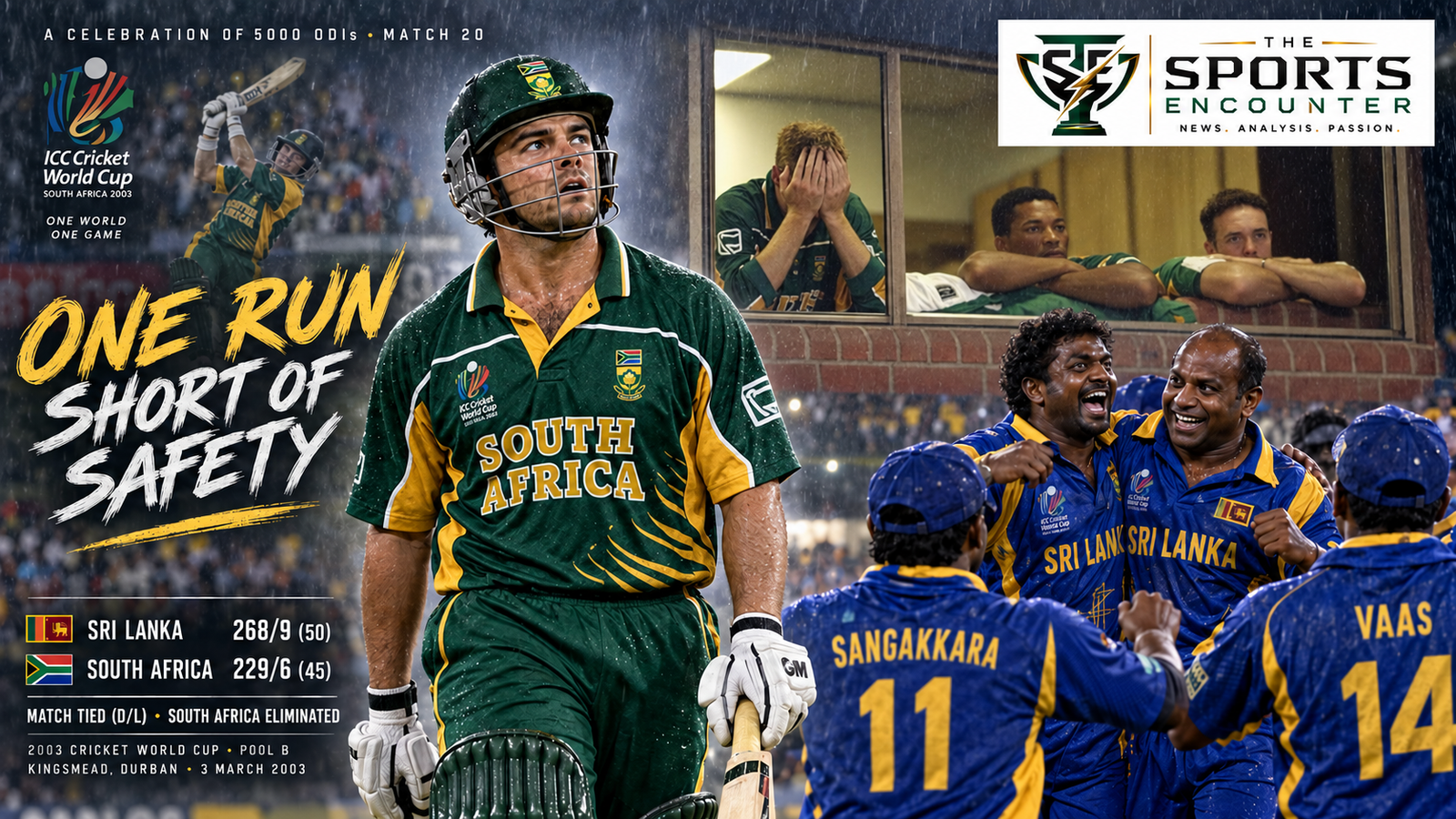 A Celebration of 5000 ODIs Match 20: Boucher Hits Six, but South Africa Miscalculate Their Way Out