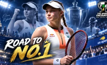 Elena Rybakina celebrates her rise to WTA World No. 1 after a career shaped by Grand Slam titles, setbacks and breakthrough moments.