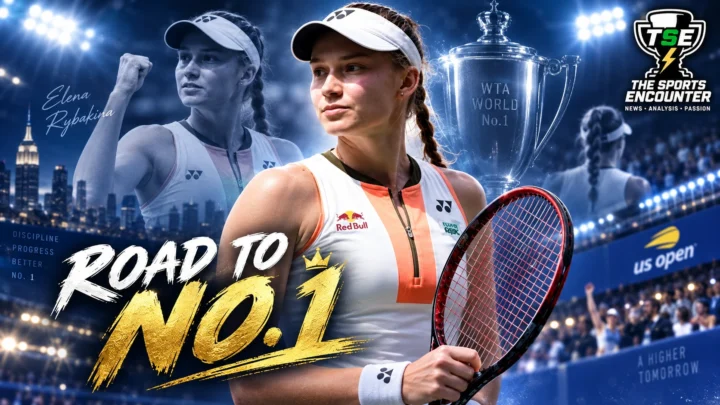 Elena Rybakina celebrates her rise to WTA World No. 1 after a career shaped by Grand Slam titles, setbacks and breakthrough moments.