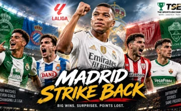 Kylian Mbappé leads a La Liga Saturday montage featuring Real Madrid, Racing Santander, Espanyol and Athletic Club after Matchday 5 action.