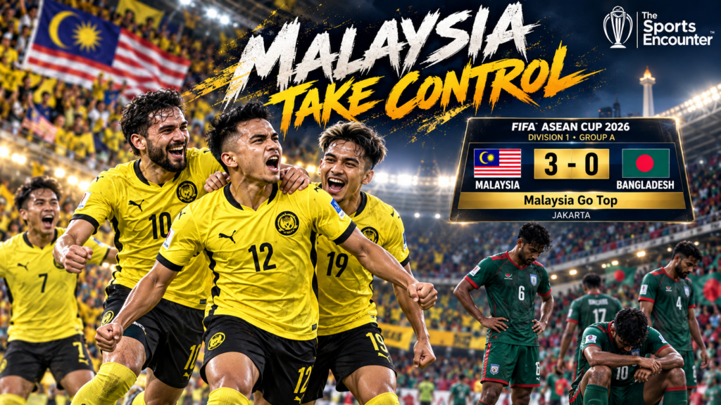Arif Aiman Sends Malaysia Top as Bangladesh Lose Control in 3-0 FIFA ASEAN Cup Opener