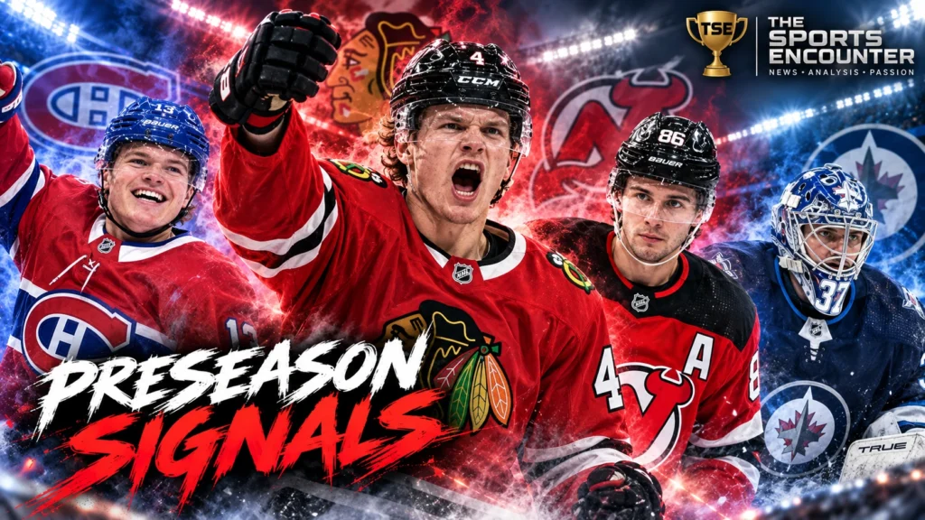 Bowen Byram, Cole Caufield, Jack Hughes and Stuart Skinner feature after standout performances across the September 21, 2026 NHL preseason slate.
