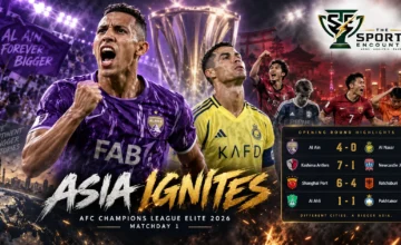 Al Ain celebrate their 4-0 victory over Al Nassr alongside Kashima Antlers and Shanghai Port highlights from the AFC Champions League Elite 2026/27 opening round.