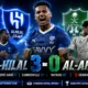 Ollie Watkins celebrates for Al-Hilal after scoring in a 3-0 Saudi Pro League win over Al-Ahli in Riyadh.