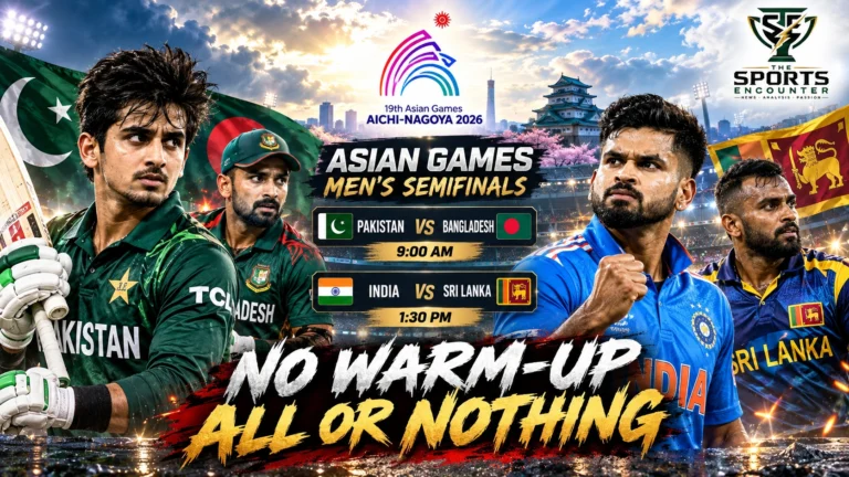 Pakistan, Bangladesh, India and Sri Lanka players prepare for the Asian Games 2026 men's cricket semifinals in Nisshin