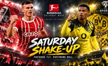 Freiburg and Borussia Dortmund headline Bundesliga Matchday 3 after Saturday wins, with Freiburg beating Gladbach 5-0 and Dortmund defeating Paderborn 3-0.