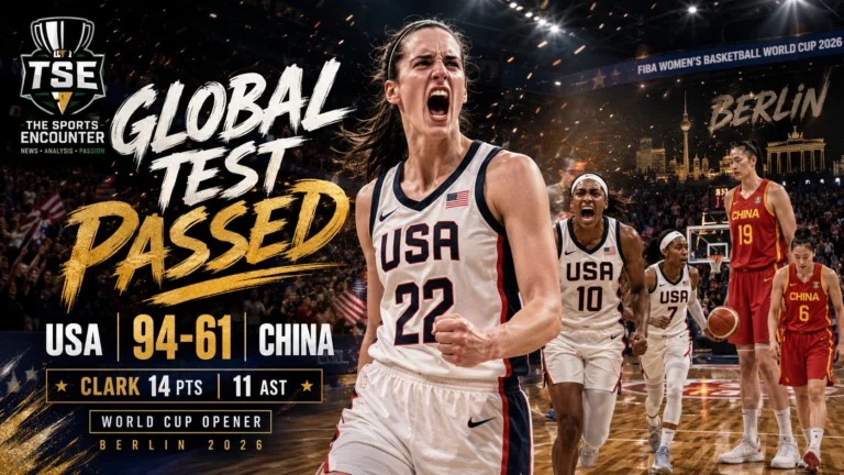 Caitlin Clark leads Team USA against China in the 2026 FIBA Women’s Basketball World Cup opener in Berlin, recording 14 points and 11 assists in a 94-61 victory.