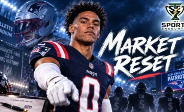 Christian Gonzalez of the New England Patriots featured in a graphic about the 10 highest-paid cornerbacks in NFL history after signing a record $135 million extension.