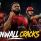 Rahkeem Cornwall leads Antigua and Barbuda Falcons after his three-wicket spell against Trinbago Knight Riders in CPL 2026 Match 24.