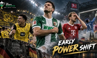 Bundesliga players in action as Bayern Munich drop points, Borussia Dortmund recover to win and Augsburg move top after Matchday 2.