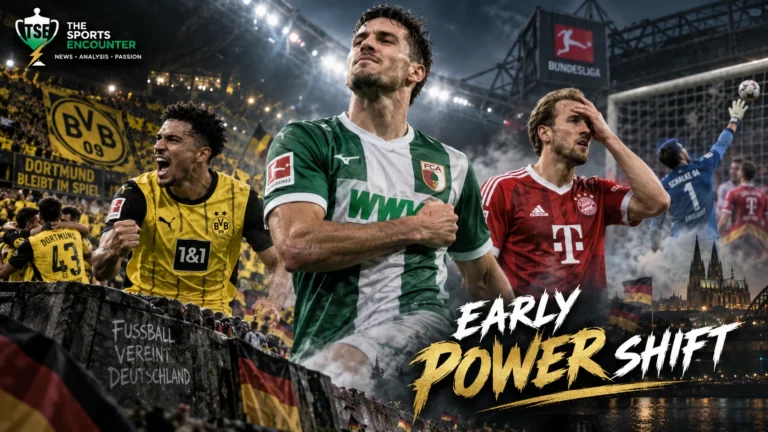 Bundesliga players in action as Bayern Munich drop points, Borussia Dortmund recover to win and Augsburg move top after Matchday 2.