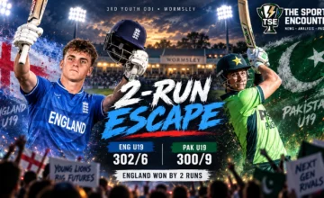 Hamza Zahoor and Hasnain Abbas Dar lead Pakistan U19's late chase against England U19 before the hosts hold on for a two-run victory at Wormsley.