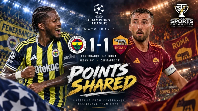 Archie Brown and Bryan Cristante feature after Fenerbahçe and Roma drew 1-1 in the UEFA Champions League.