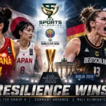 Spain celebrate their Group A win after beating Japan as Germany defeat Mali to advance at the FIBA Women’s World Cup 2026.