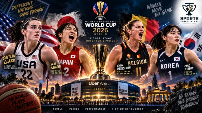 Caitlin Clark, Saki Hayashi, Emma Meesseman and Park Ji-hyun feature in The Sports Encounter’s Day 1 wrap of the 2026 FIBA Women’s Basketball World Cup in Berlin.