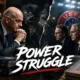 Gianni Infantino and UEFA officials featured in a cinematic FIFA governance graphic highlighting the escalating legal and political fight over the abandoned FIFA Forward Enterprise plan.