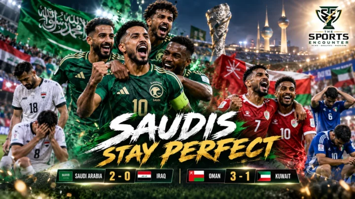 Saudi Arabia celebrate a 2-0 win over Iraq as Oman beat Kuwait 3-1 and force a Gulf Cup 27 Group A fair-play tiebreak