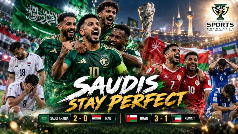 Saudi Arabia celebrate a 2-0 win over Iraq as Oman beat Kuwait 3-1 and force a Gulf Cup 27 Group A fair-play tiebreak