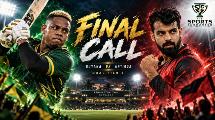 Guyana Amazon Warriors and Antigua and Barbuda Falcons prepare for CPL 2026 Qualifier 1 at Kensington Oval after splitting their two league-stage meetings.