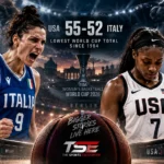 Team USA battle Italy in a tense FIBA Women’s Basketball World Cup 2026 game in Berlin, where the Americans escaped 55-52 after being held to their lowest World Cup total since 1984.