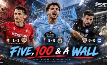Celta Vigo celebrate a five-goal La Liga win as Ante Budimir reaches 100 league goals and Antonio Sivera saves Athletic Club from the penalty spot.