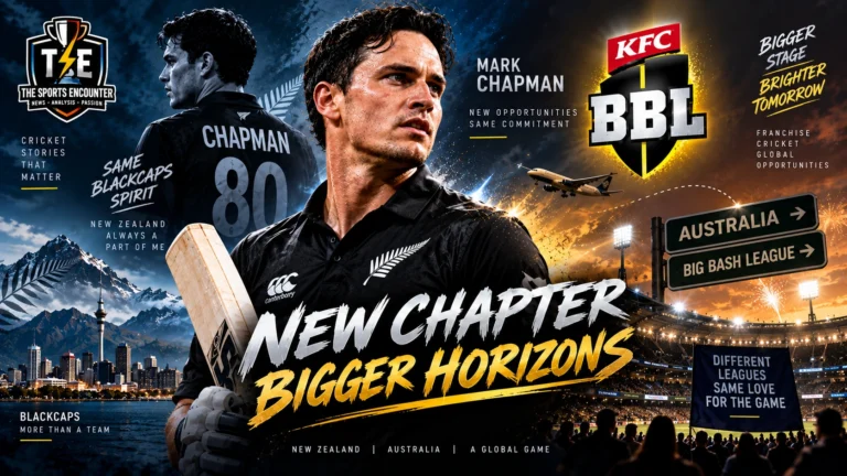Mark Chapman in New Zealand colors as he moves to a casual Blackcaps contract to pursue a Big Bash League opportunity.