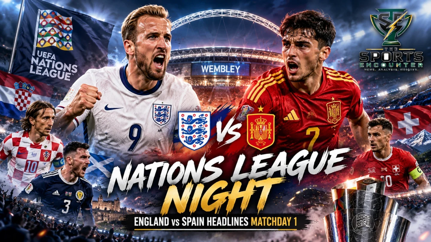 England and Spain players headline the September 26, 2026 UEFA Nations League schedule alongside Croatia, Scotland and Switzerland.