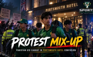 Pakistan U19 players during their England tour as a Portsmouth protest mix-up prompted the ECB to review the team’s welfare and security arrangements.