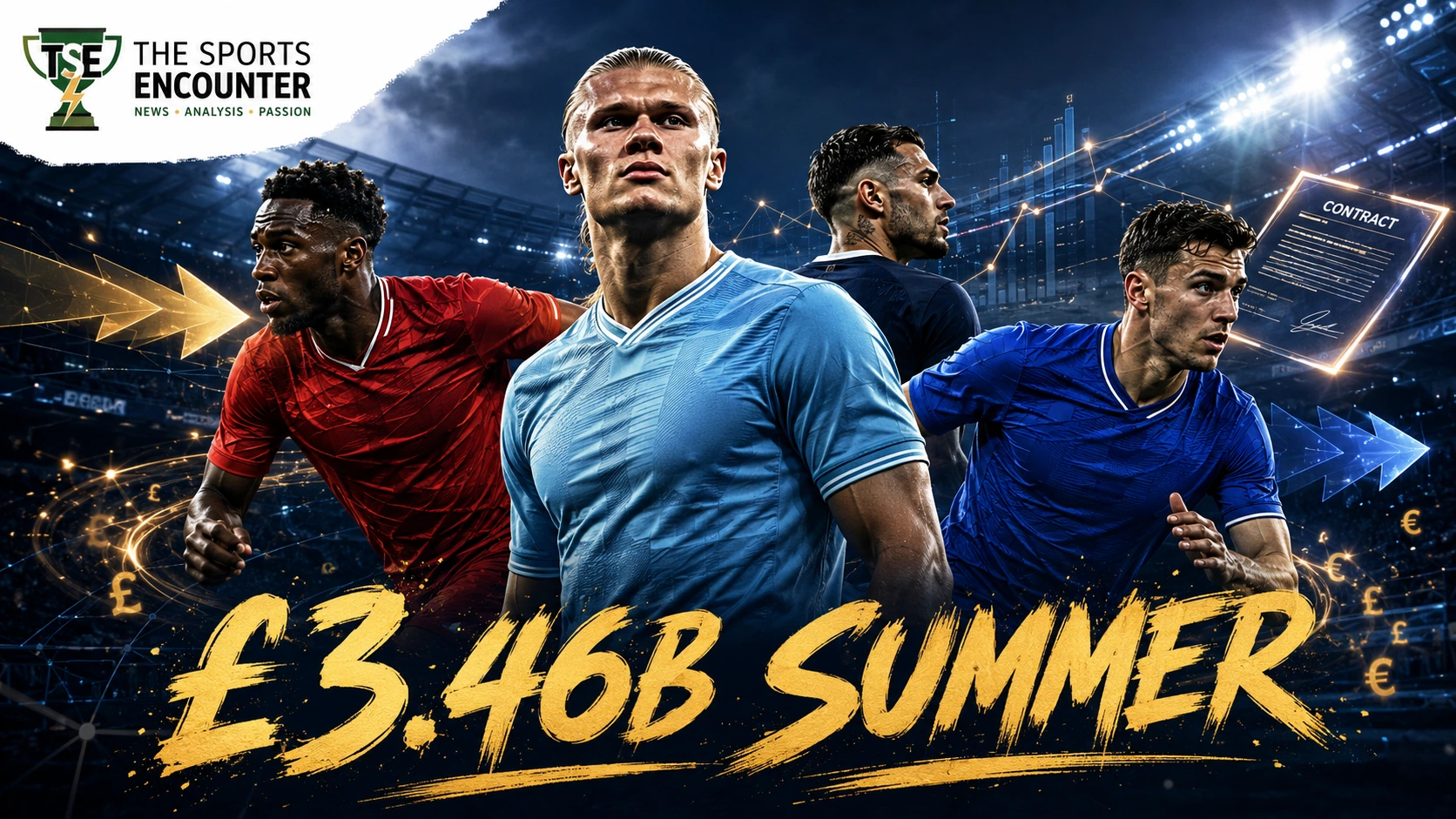 Premier League clubs dominate the 2026 summer transfer market as record spending reaches approximately £3.46 billion across England’s top flight.