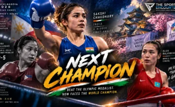 India's Sakshi Chaudhary competes against Paris Olympic bronze medalist Aira Villegas in the women's 51kg boxing event at the Aichi-Nagoya 2026 Asian Games.