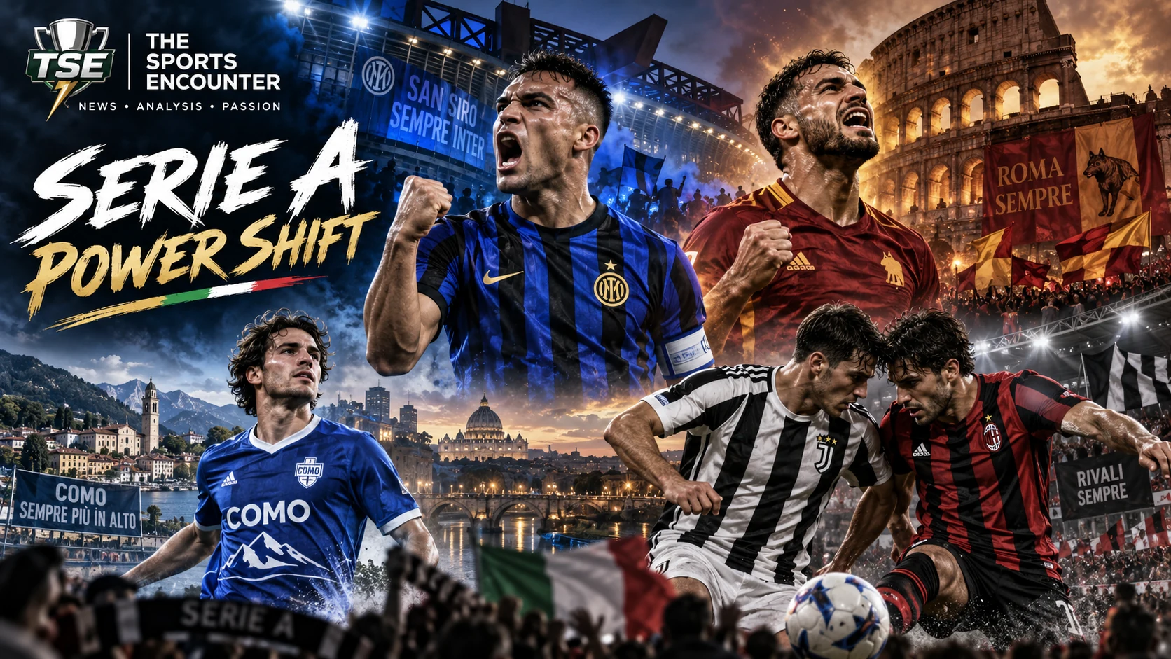 Serie A players in action as Inter and Roma stay perfect, Juventus and AC Milan draw, and Como continue their unbeaten start.