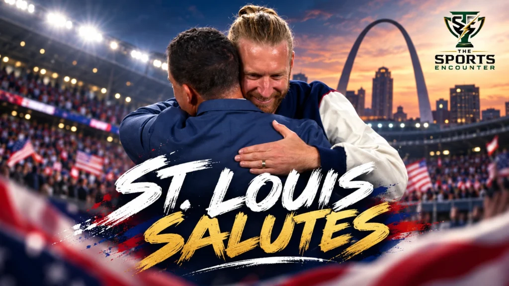 Tim Ream honored at Energizer Park in his hometown of St. Louis after announcing his retirement from the United States men's national team.