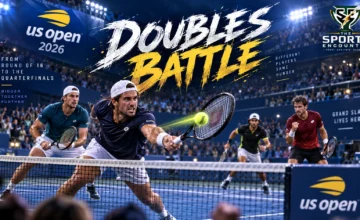 Leading men’s doubles teams compete at the 2026 US Open as the tournament moves from the Round of 16 into the quarterfinals in New York.