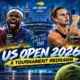 Carlos Alcaraz, Frances Tiafoe, Aryna Sabalenka and Linda Noskova headline the US Open 2026 quarterfinal race after major wins and high-profile exits in New York.