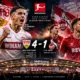 Bilal El Khannouss and VfB Stuttgart celebrate a 4-1 Bundesliga victory over Köln at the MHPArena ahead of their UEFA Champions League return.