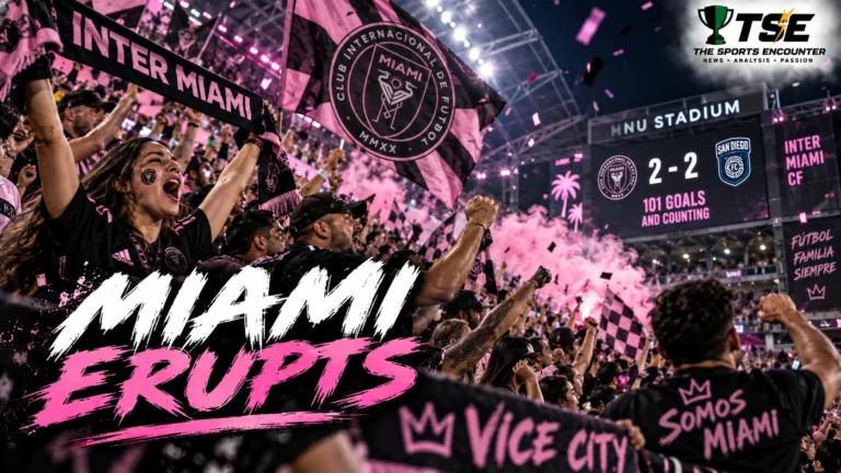 Lionel Messi celebrates his 101st Inter Miami goal as Anders Dreyer and San Diego FC earn a 2-2 MLS draw at Nu Stadium.