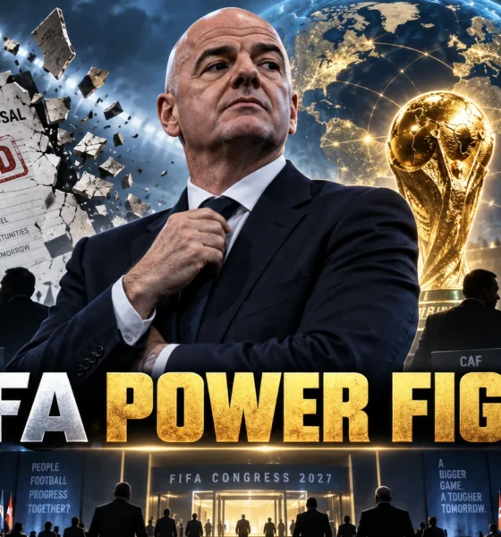 Gianni Infantino at the center of FIFA’s 2027 election battle as the failed World Cup investment plan fuels a wider global governance dispute.