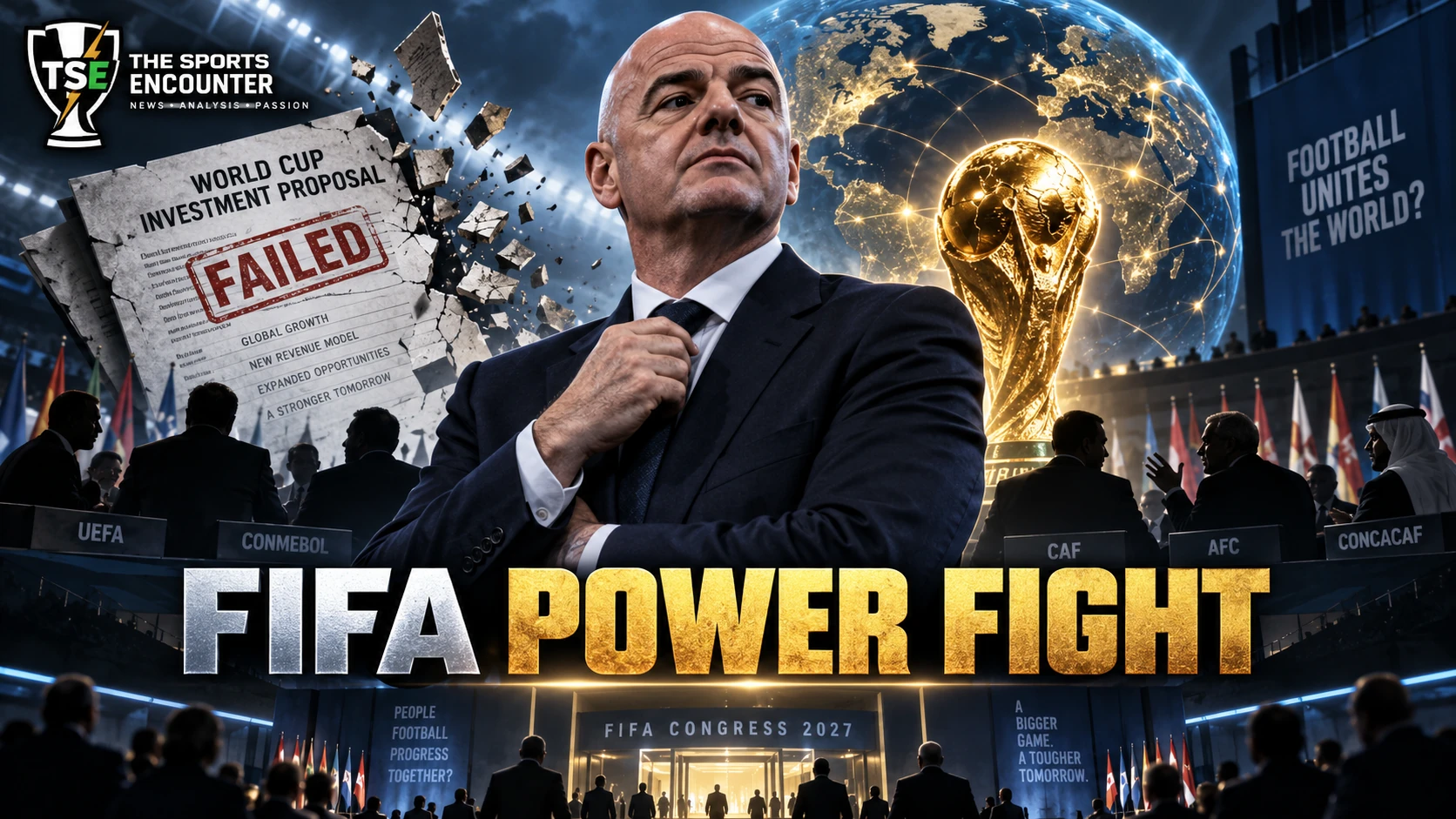 Gianni Infantino at the center of FIFA’s 2027 election battle as the failed World Cup investment plan fuels a wider global governance dispute.