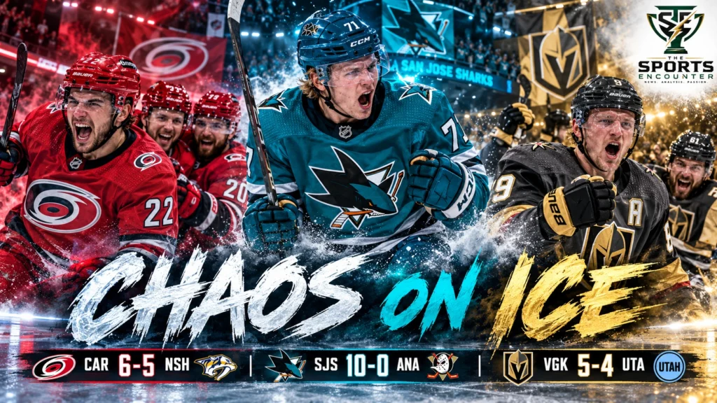 Logan Stankoven, Ivar Stenberg and Jack Eichel headline the September 24, 2026 NHL preseason as Carolina rallies from 5-1 down, San Jose wins 10-0 and Vegas escapes in overtime.