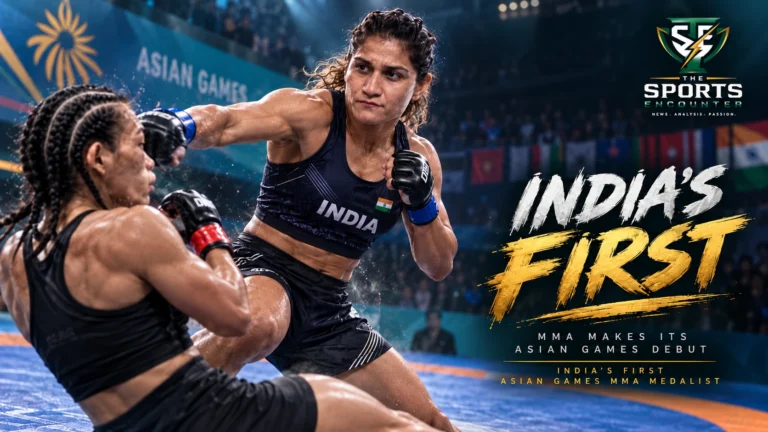 Suchika Tariyal competes in women’s traditional 60kg MMA at the 2026 Asian Games after winning India’s first medal in the sport.